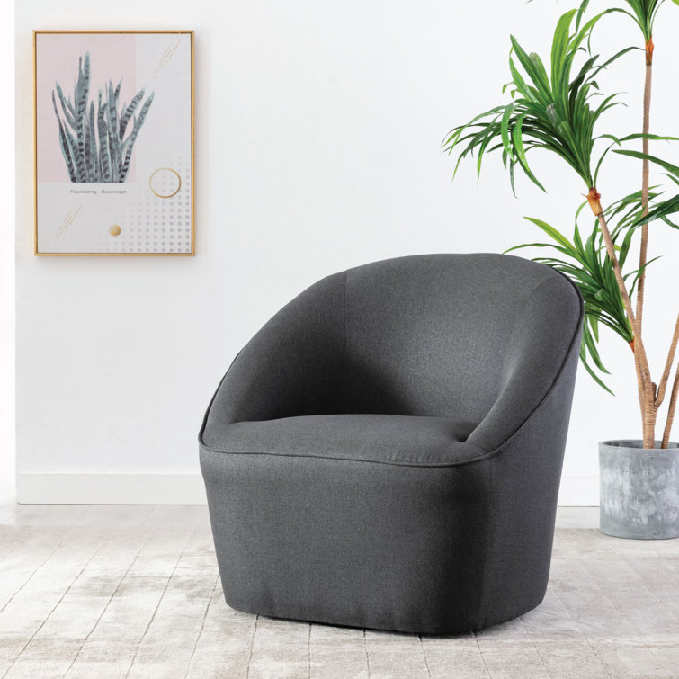 Latitude Run® Deshaune 31.5'' Wide Swivel Barrel Chair & Reviews | Wayfair