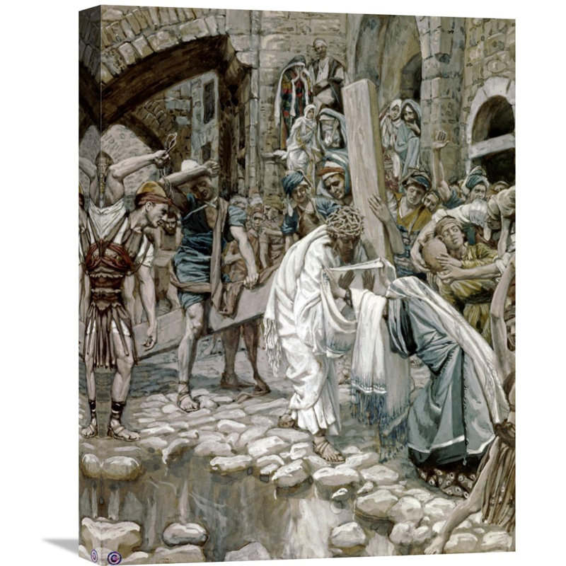 Global Gallery A Holy Woman Wipes The Face Of Jesus By James