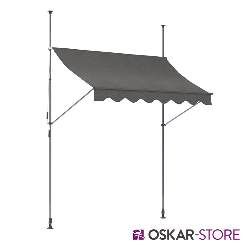 Oskar Kinderland 2m W X D 1 2m D Retractable Freestanding Awning Wayfair Co Uk