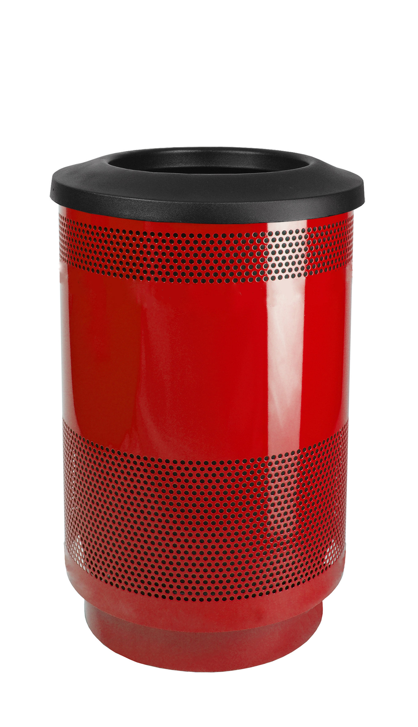 Witt Stadium Series Perforated Metal Receptacle 35 Gallon Trash Can Wayfair