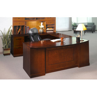 Go to store & view more images Mayline Group Sorrento Series 4-Piece U-Shape Desk Office Suite