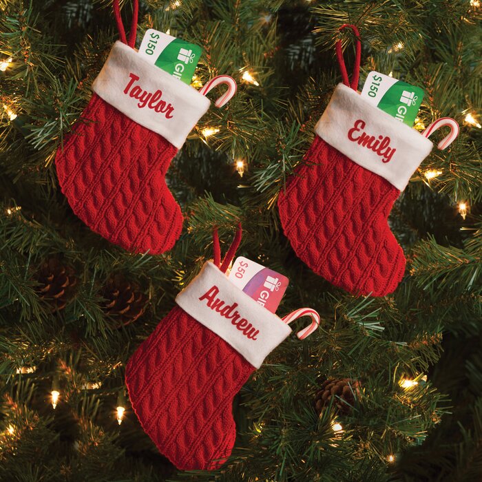 Cable Knit Mini 3 Piece Stocking Set