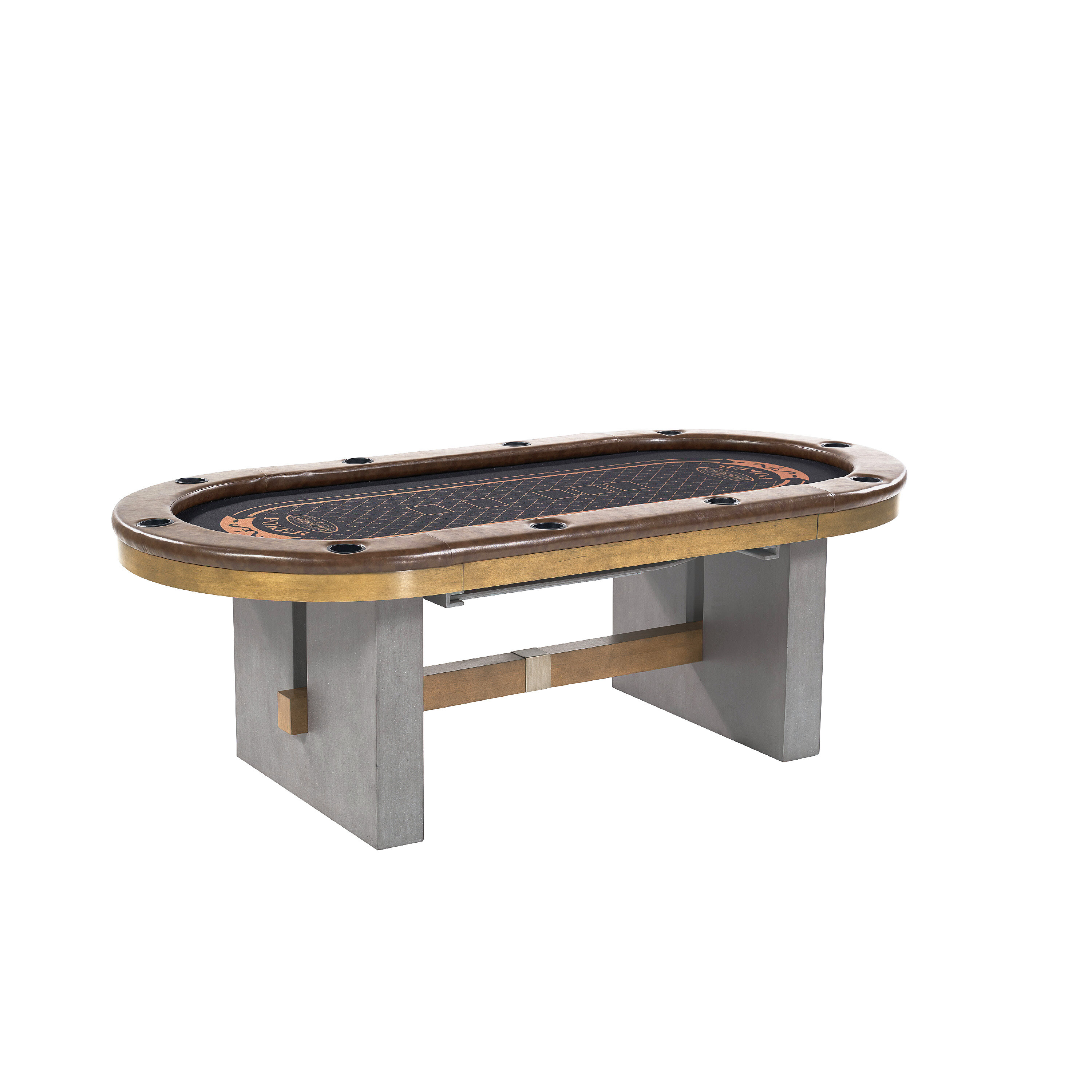 Barrington Foldable 10-Player Poker Table Home Game Tournament Casino Quality 
