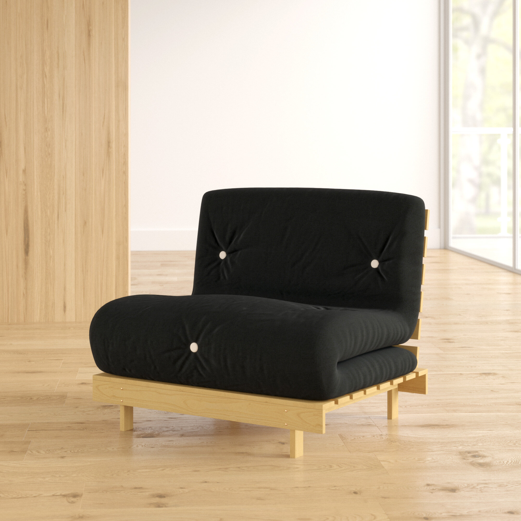 Zipcode Design Kaley 1 Seater Futon Chair Reviews Wayfair Co Uk