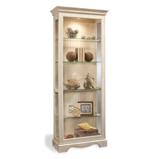 Go to store & view more images Darby Home Co Shelia Lighted Curio Cabinet