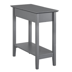 slim grey side table