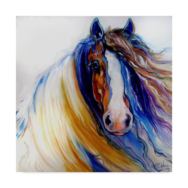 Trademark Art Gypsy Vanner Rouge Acrylic Painting Print On
