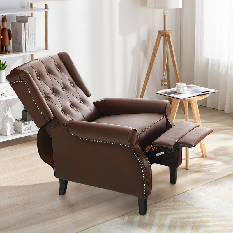 Red Barrel Studio® Vegan Leather Recliner | Wayfair