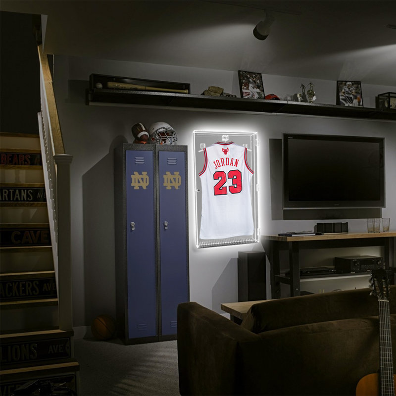 man cave jersey display