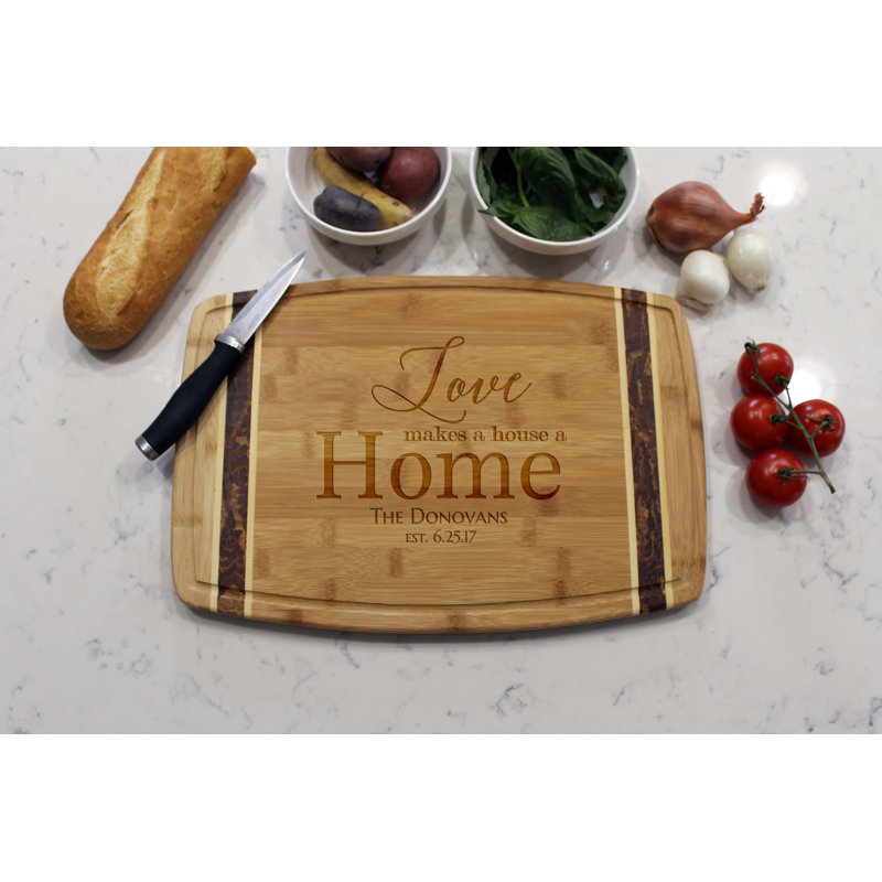 Etchey Marble Bamboo Cutting Board Wayfair