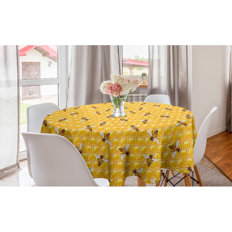 16 X 72 Ambesonne Geometric Table Runner Dining Room Kitchen Rectangular Runner Rhombuses with Stripes Motifs Illustration on Yellow Background Yellow Orange Blue