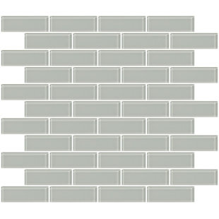 Light Gray Gl Subway Tile Wayfair 1 X 3 Gl Subway Tile In Light Gray