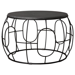 Black Rod Iron Table Wayfair Legaspi Iron Coffee Table