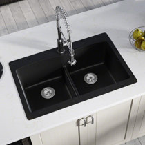 Wayfair | Black Drop-In Kitchen Sinks You'll Love in 2022