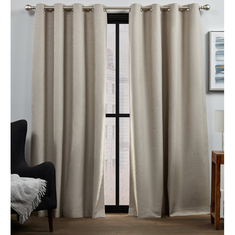Red Barrel Studio Palni 100 Solid Blackout Thermal Grommet Curtain Panels Reviews Wayfair