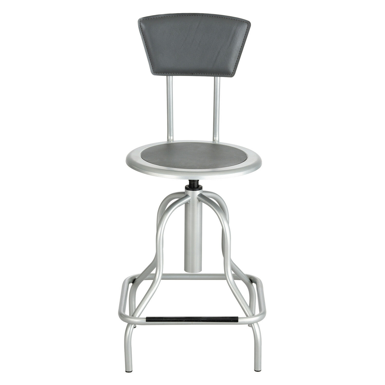 Red Safco Products Steel Stool Standard Height 