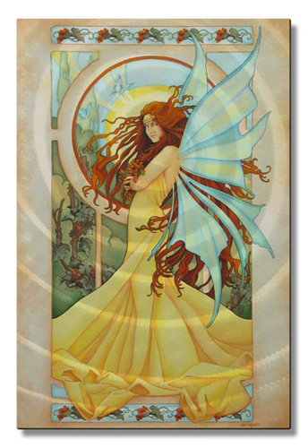 'Mighty Summer Breeze Fairy' by Teri Rosario Graphic Art Plaque