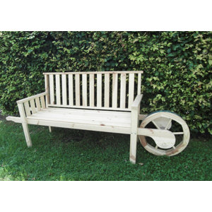 Bank mit Rad aus Kiefernholz von dCor design