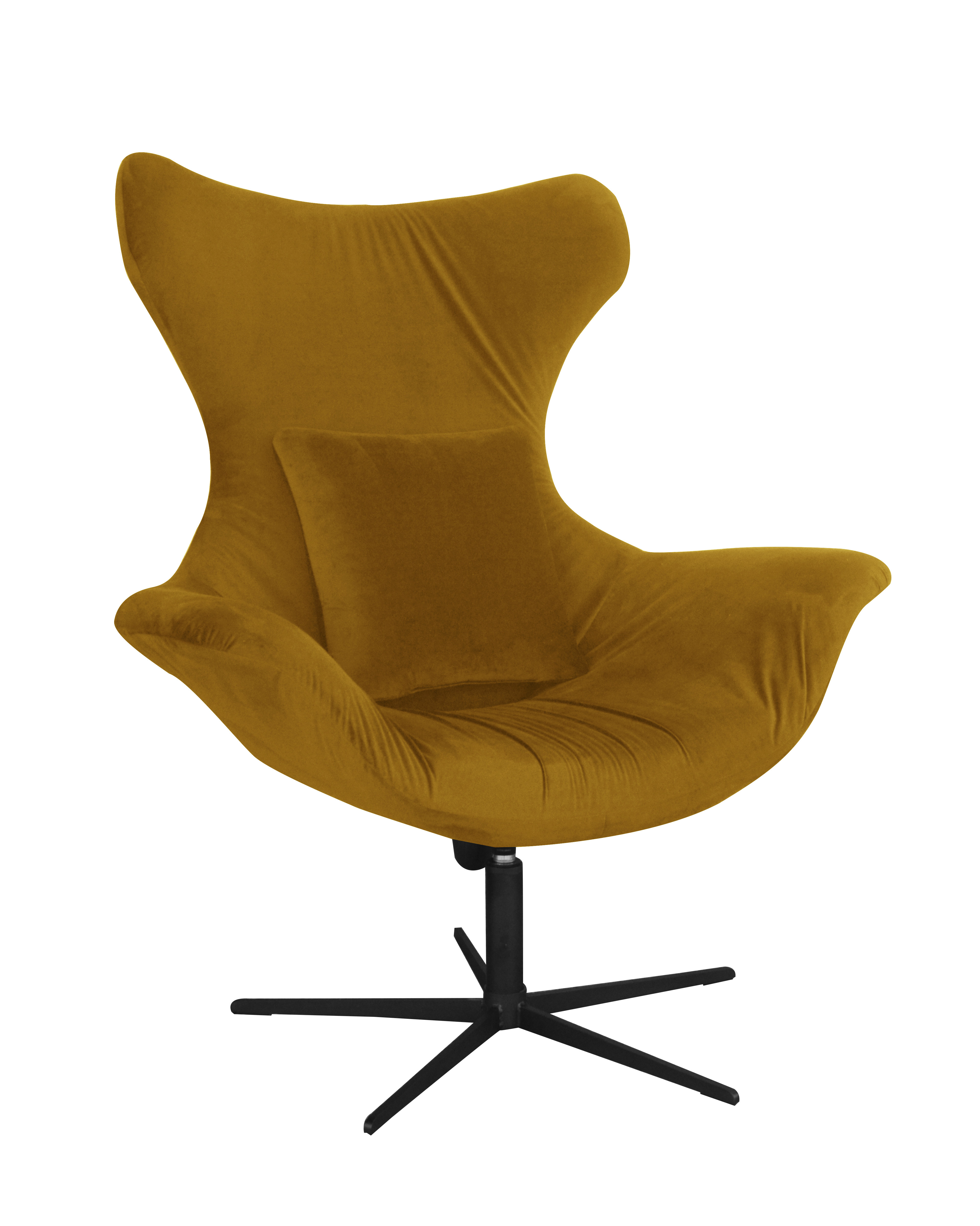 HappyBarok Upholstered Swivel Accent Chair Wayfair.co.uk