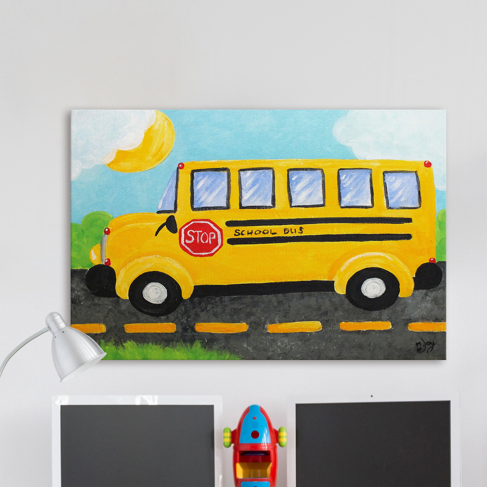 Marmont Hill 'School Bus' Painting Print Canvas Art Wayfair