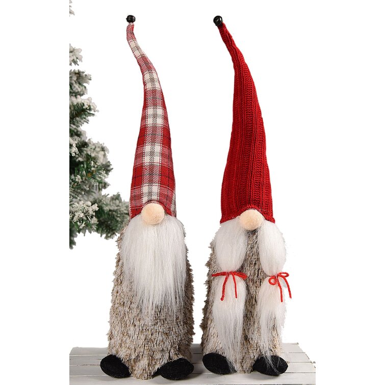 The Holiday Aisle Standing Gnome Hagley Stuffed Holiday Accent 