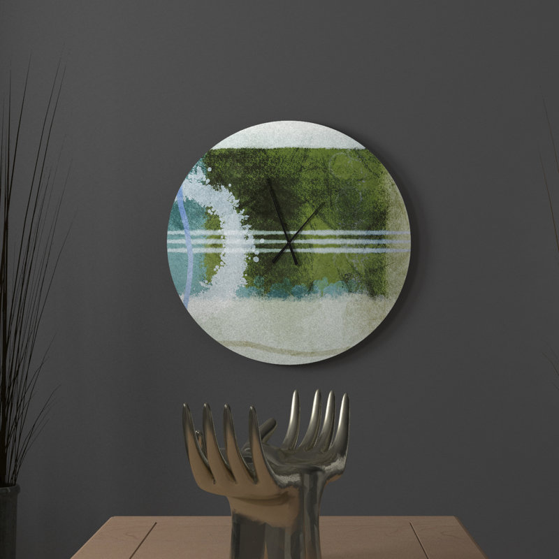 Latitude Run Prevalent Recommendable Abstract Metal Wall Clock Wayfair
