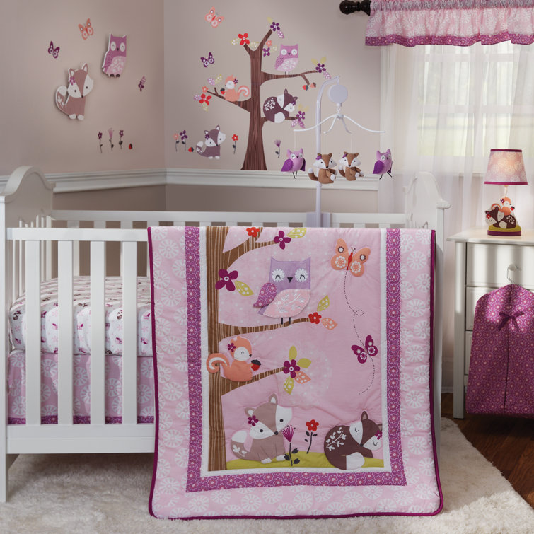 lavender crib bedding