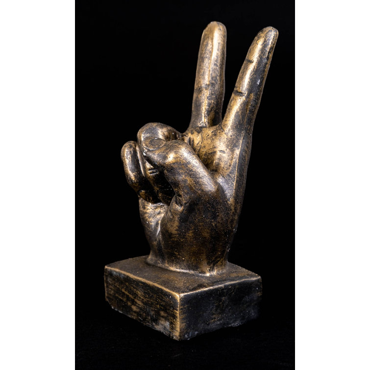 IDYL Kunsthandel e.K Resin Hand Victory | Wayfair.co.uk