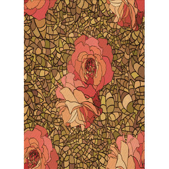 East Urban Home Wellington Geometric Red Rug Wayfair