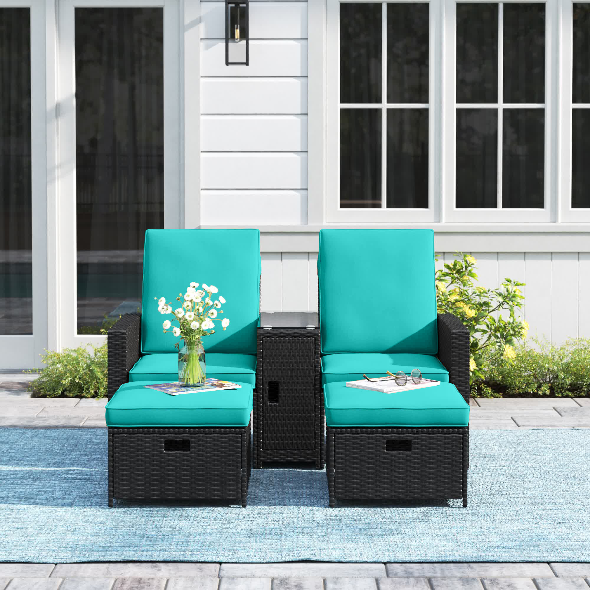 rattan outdoor 2 seater