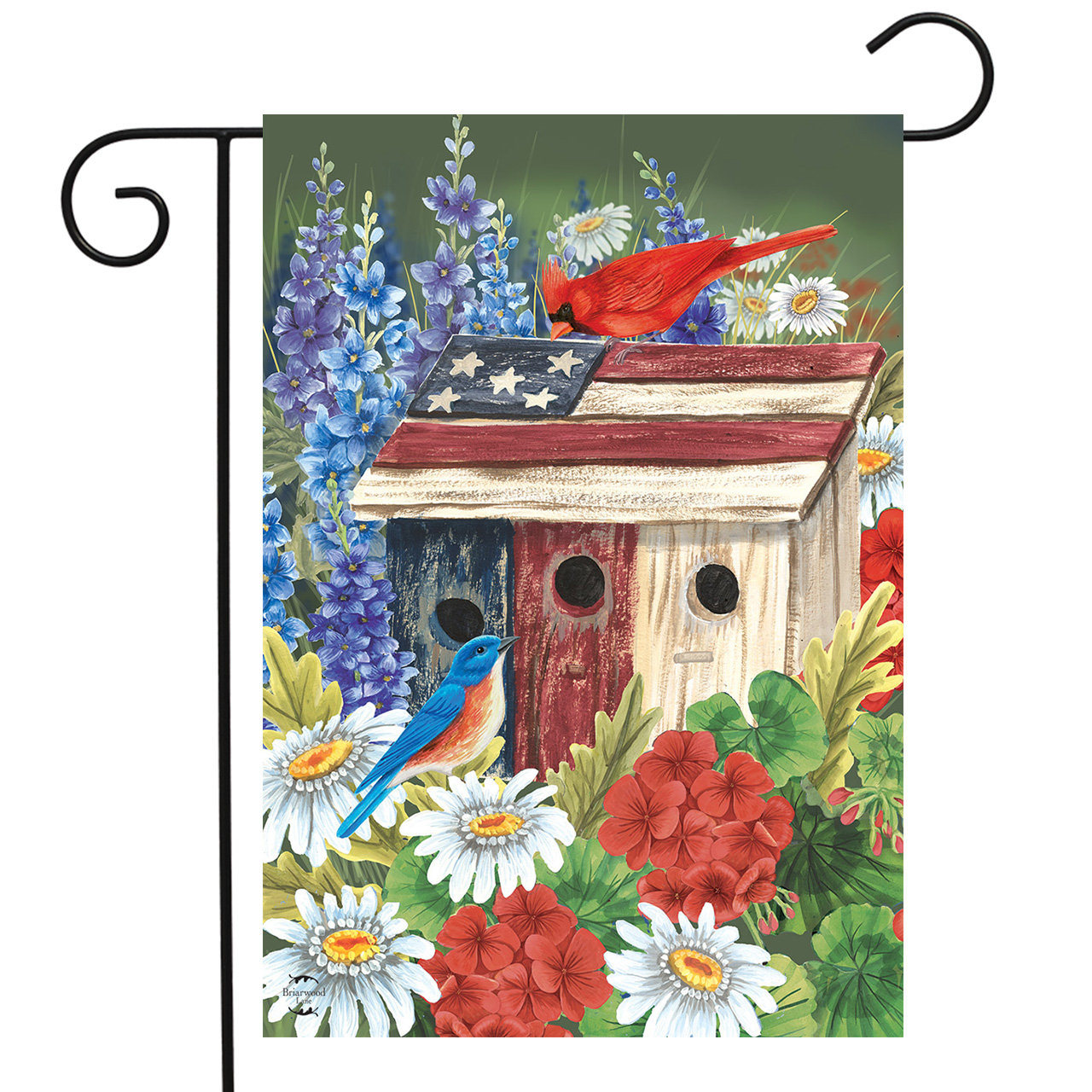 Briarwood Lane Patriotic Gathering 2 Sided Polyester 18 X 13 In Garden Flag Wayfair