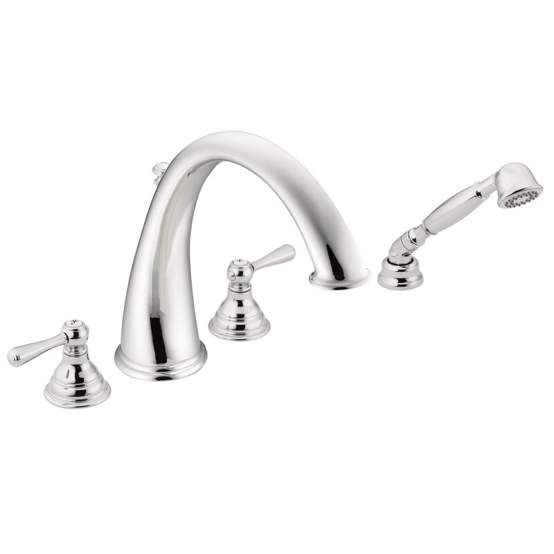 T922bn Moen Kingsley Two Handle Roman Tub Faucet With Diverter