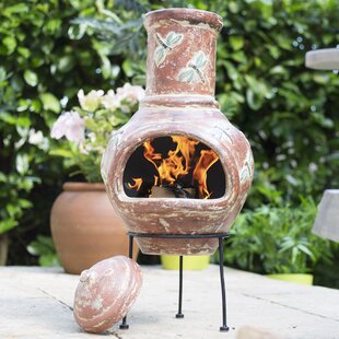 Bram Clay Wood Burning Chiminea By Sol 72 Outdoor