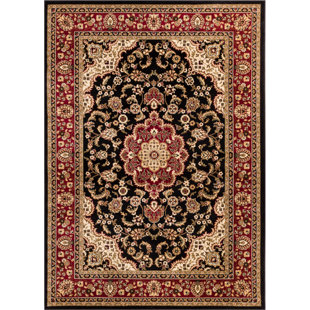 7 X 9 Area Rugs You Ll Love Wayfair Belliere Medallion Black Area Rug