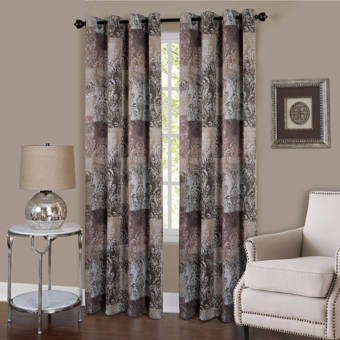 Red Barrel Studio Wooster Toile Room Darkening Grommet Single Curtain Panel Reviews Wayfair