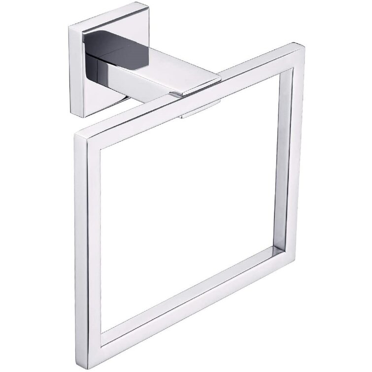 Square Towel Ring Holder Wall Mounted Towel Rack For Towel Hanger European Style