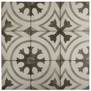 Encaustic Tile Wayfair Encausto Hand Made Encaustic Look 8x8 Cool Blend Deco Tile In Circolo