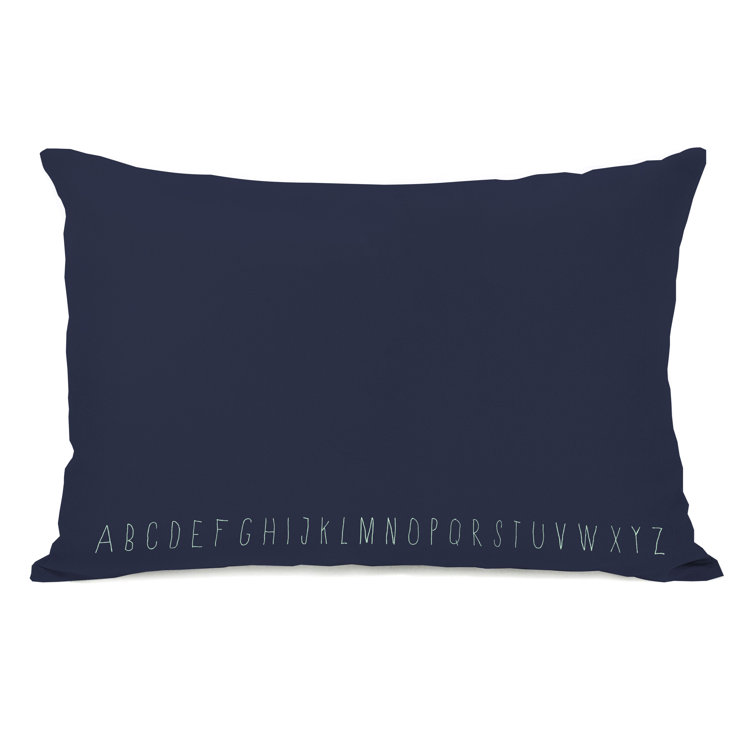 alphabet throw pillows