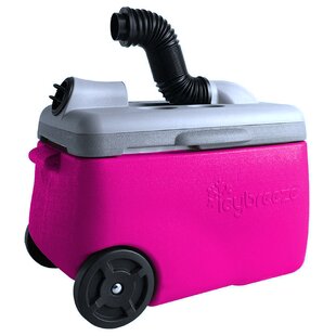 pink cooler with wheels