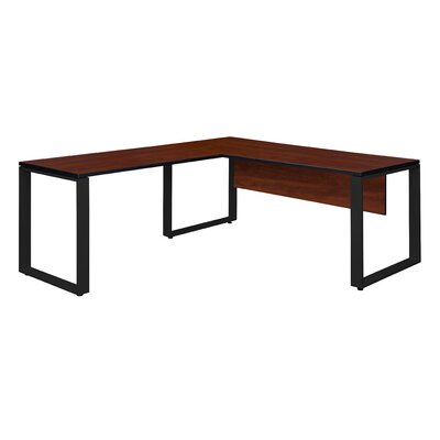 Mireya L Shape Executive Desk Ebern Designs Color Cherry Size 78 H