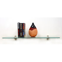 Brushed Nickel Glass Shelf Wayfair