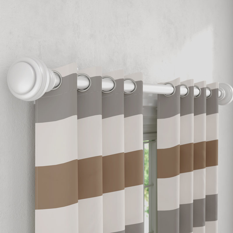 Alcott Hill Solomon White Decorative Curtain Single Rod Reviews
