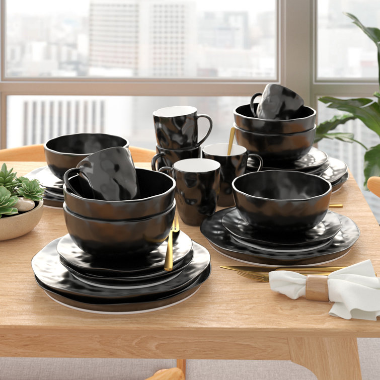 Wade Logan Halloway 24 Piece Dinnerware Set Service For 6 Reviews Wayfair