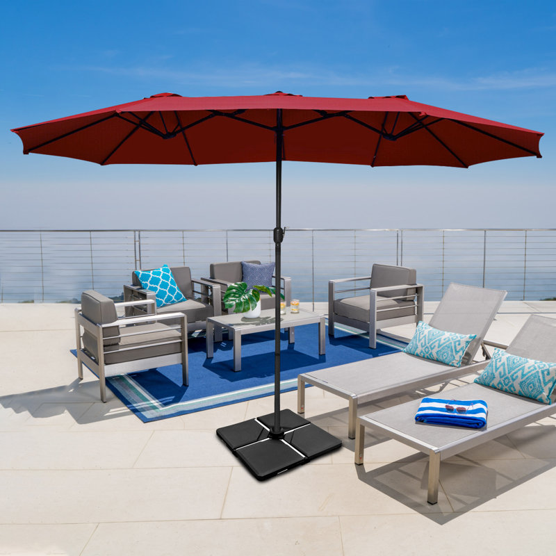 Angeles Home 4 Pcs 238lb Patio Cantilever Offset Umbrella Base Weight Stand Wayfair