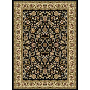 Colesville 3 Piece Black Area Rug Set