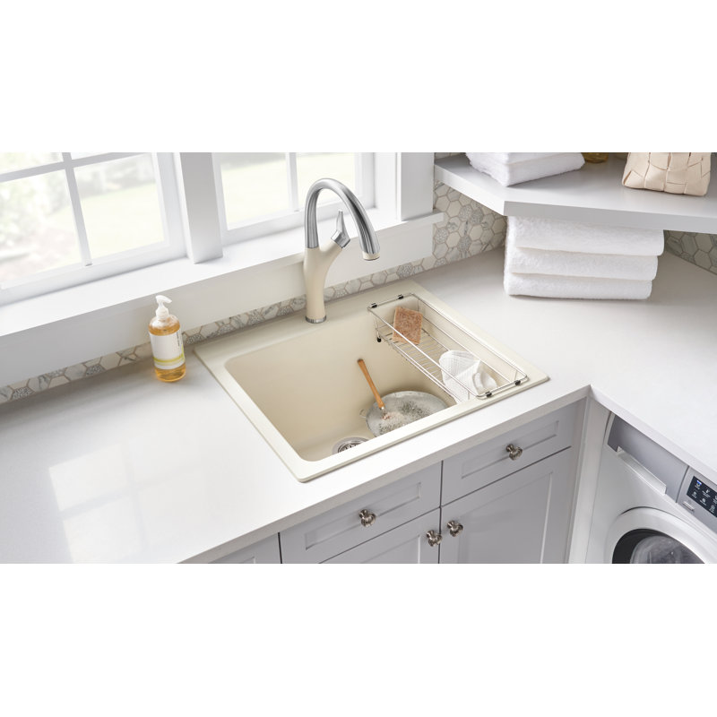 Blanco Liven Steel 6 L X 18 W Stainless Steel Laundry Sink