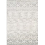 Leonard Geometric Gray/White Area Rug