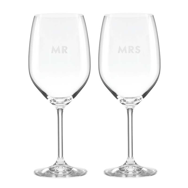 kate spade mr and mrs wine glasses