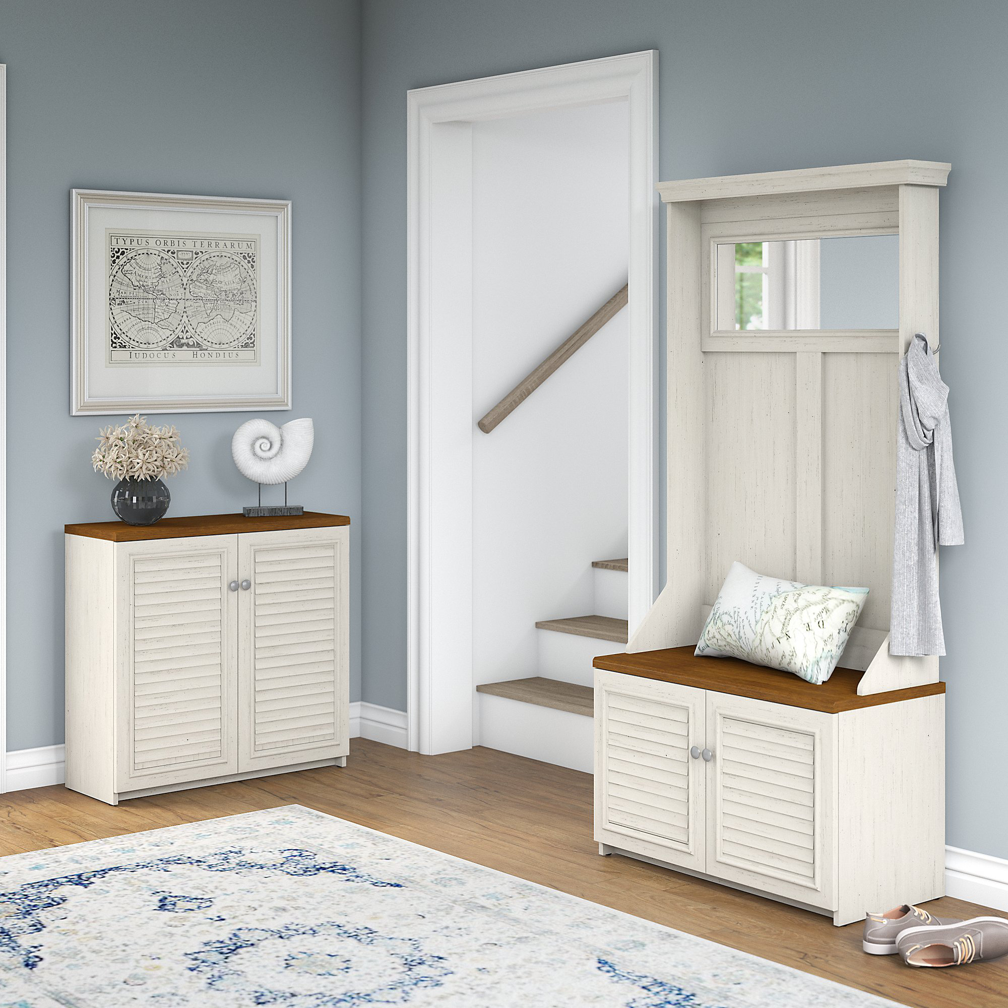 Beachcrest Home Oakridge Hall Tree With Shoe Bench And Small Storage Beachcrest Home Oakridge Hall Tree With Shoe Bench And Small Storage Cabinet Wayfair