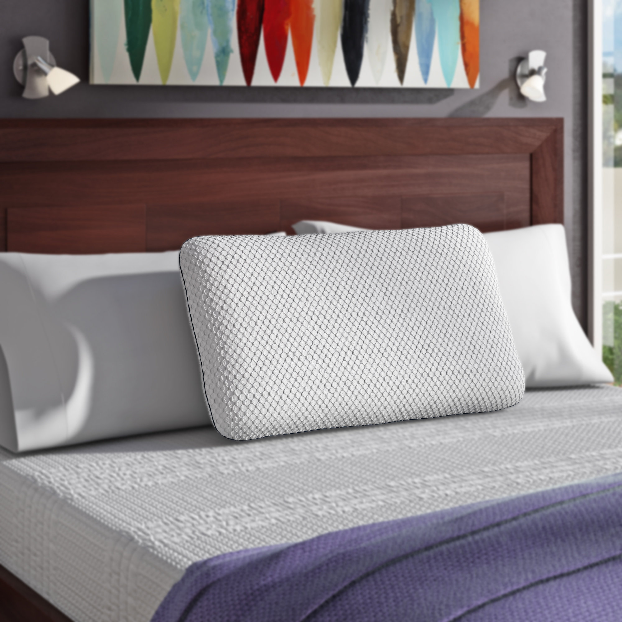Wayfair Sleep Medium Memory Foam Cooling Bed Pillow Wayfair Sleep Medium Memory Foam Cooling Bed Pillow